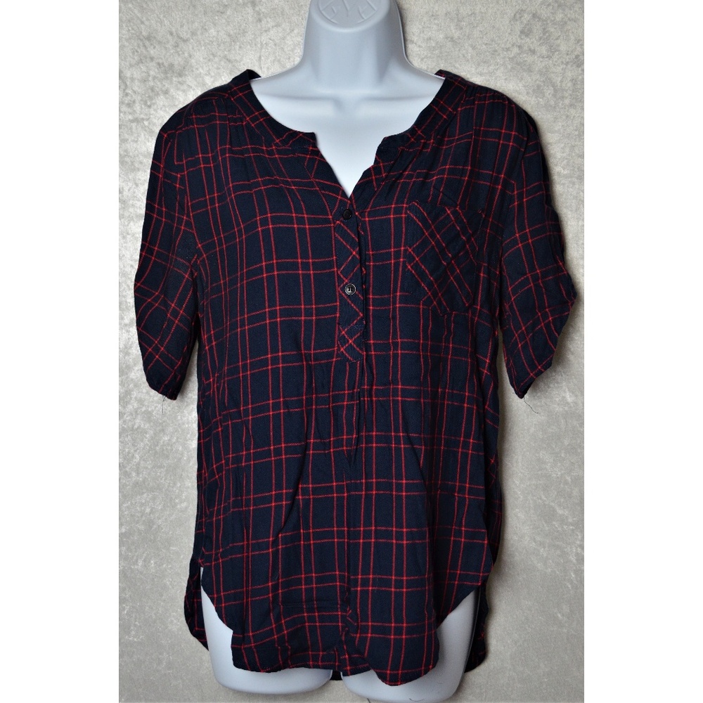 Two-Button Flowy Blouse